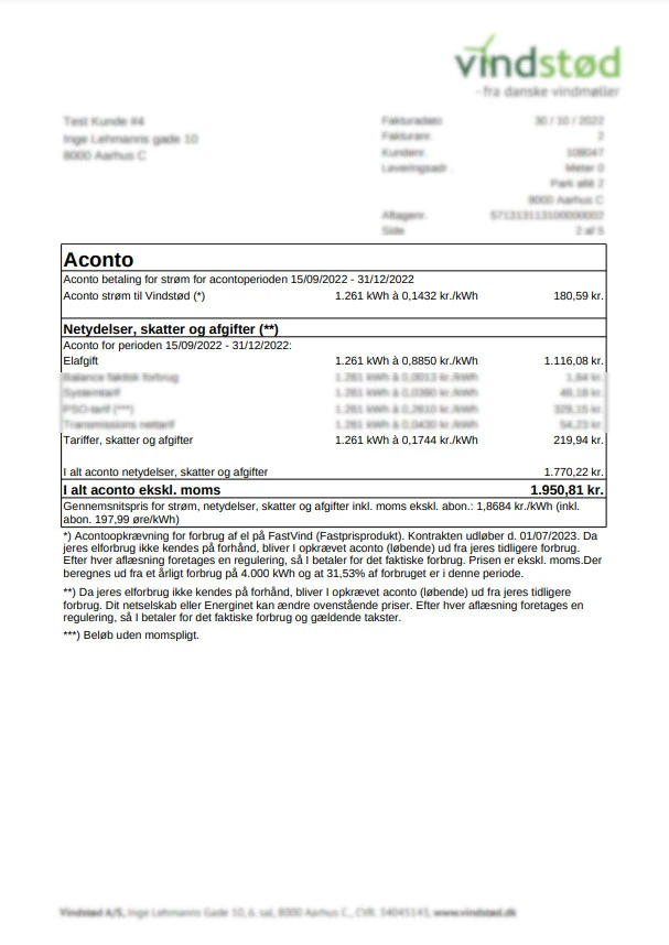 Elregning - forstå aconto